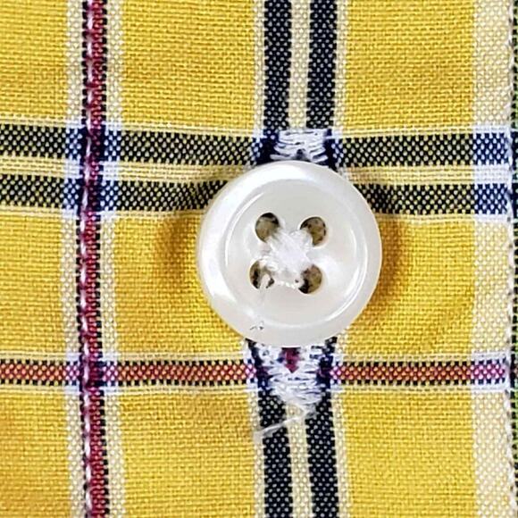 Polo Ralph Lauren Shirt Oxford Men's Size XL Yellow Plaid LS Button Down - Picture 4 of 8